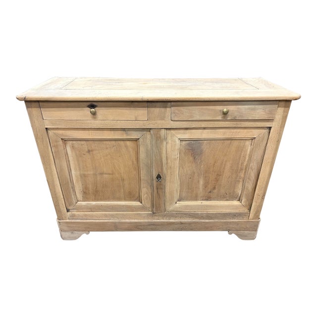 French Buffet Louis Phillipe Style Bleached Circa 1860 Walnut Wood. For Sale