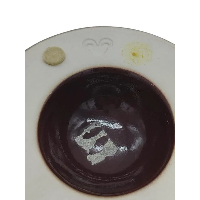 1970s Italian Brown Ceramic Ashtray by Angelo Mangiarotti for Fratelli Brambilla, 1970s For Sale - Image 5 of 7