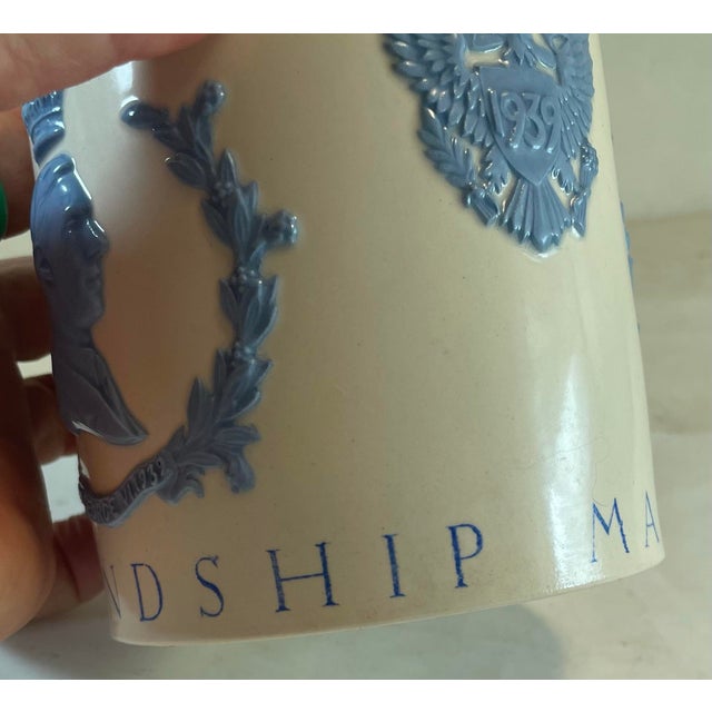 Mid 20th Century Wedgewood Friendship Makes Peace 1939 w.h. Plummer Co Commemorative #164 of 3000 For Sale - Image 5 of 12