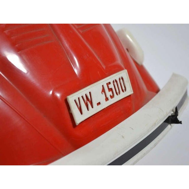 Metal Mid 20th Century Rare VW Beetle Pedal Car by Pines For Sale - Image 7 of 10