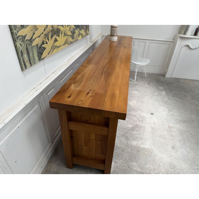 Brutalist Elm Sideboard, 1970s For Sale - Image 11 of 15