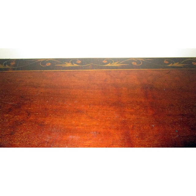 19th Century English Hepplewhite Mahogany Bow Front Sideboard Server For Sale - Image 12 of 13