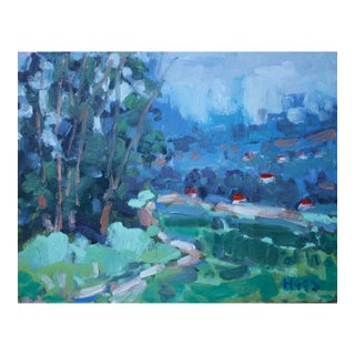 Modern Impressionist Oil Painting Landscape For Sale