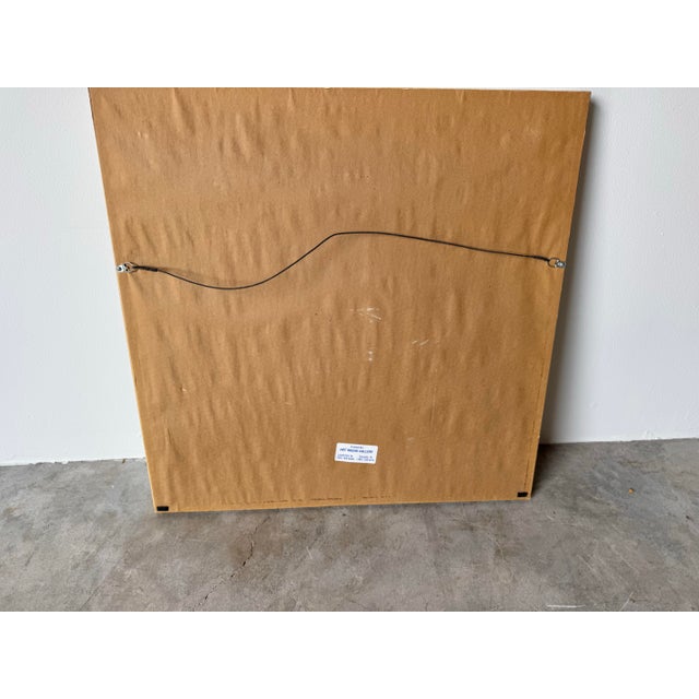 1980's Vintage Mixed Media Collage Paper Wall Art Painting- Framed/ Sold For Sale - Image 12 of 12