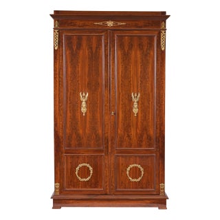 Antique Mahogany Wardrobe, France, 1810s For Sale