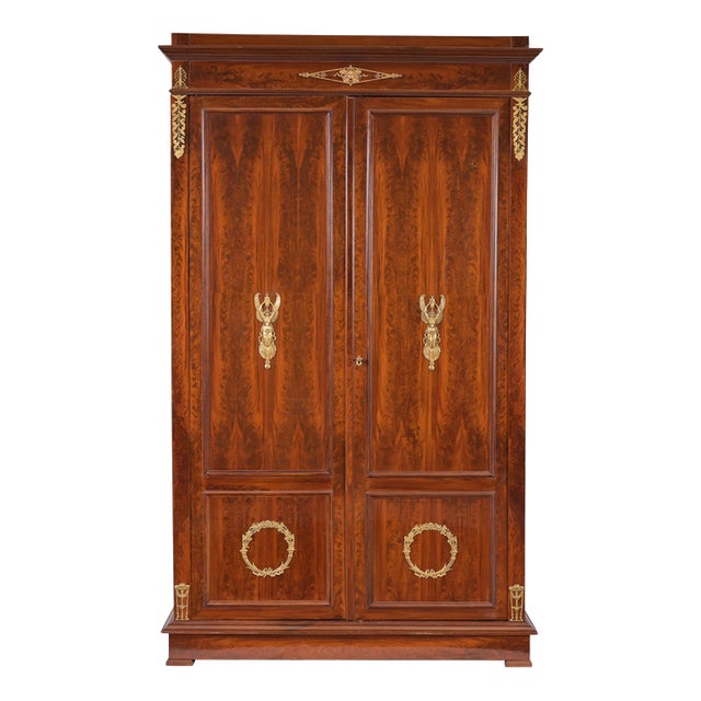 Antique Mahogany Wardrobe, France, 1810s For Sale