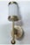 Vintage Art Deco Rod Ship Light Lamp Wall Sconces Fixture in Brass & Milk Glass For Sale - Image 4 of 5
