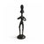 Tribal Vintage African Tribal Musician Figurines Cast Iron Metal Sculptures Set of 3 For Sale - Image 3 of 7