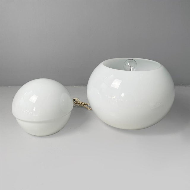 Glass Italian Modern Table Lamp by Sergio Asti for Fontana Arte, 1970s For Sale - Image 7 of 11
