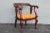 1940s Vintage Empire Style Carved Side Chair For Sale - Image 11 of 12