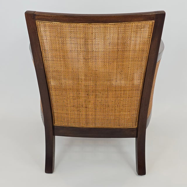 Crate & Barrel "Blake" Leather Chairs and Ottoman For Sale In Phoenix - Image 6 of 11