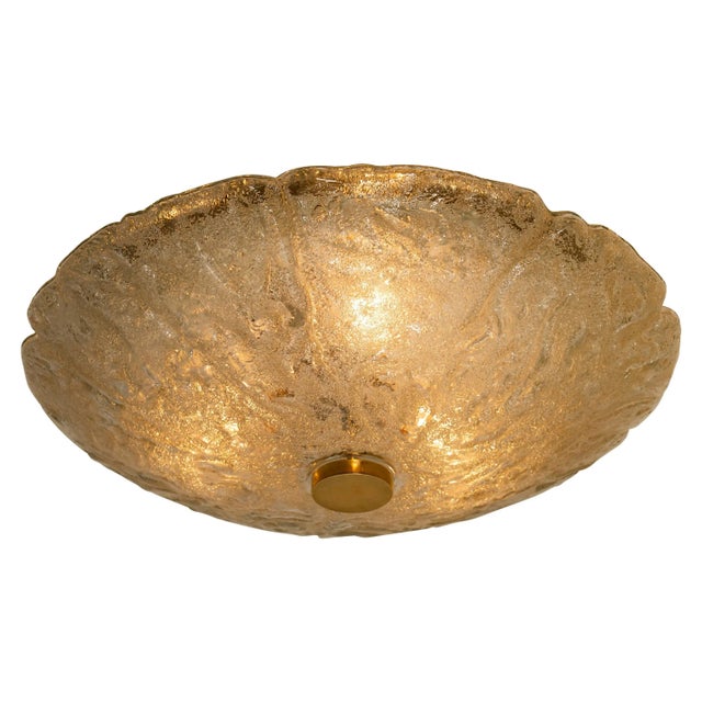 Massive Bubble Blown Murano Glass Flush Mounts or Wall Lights, 1960s For Sale - Image 12 of 12