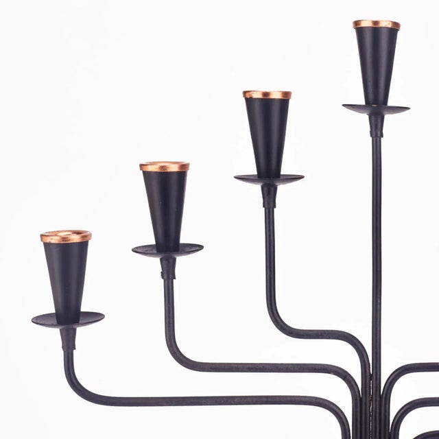 Mid-Century Modern Candleholder by Gunnar Ander for Ystad-Metall, 1970s For Sale - Image 3 of 4