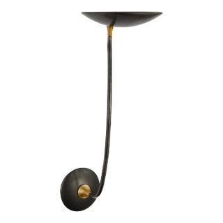 Thomas O'Brien for Visual Comfort Signature Keira Large Sconce in Bronze and Hand-Rubbed Antique Brass For Sale