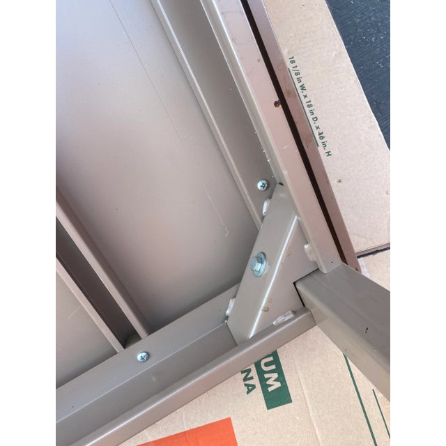 Vintage Mid Century Modern Holga Metal Table Desk For Sale - Image 11 of 13