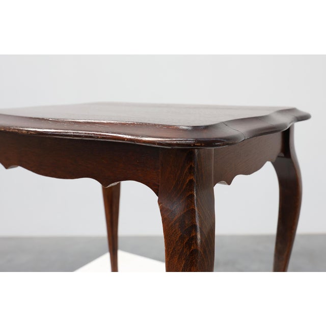 Small Queen Anne Side Table with Cabriole Legs, England, 1900s For Sale - Image 9 of 11