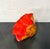 Red Vintage Murano Hand Blown Art Glass Bowl After Chihuly “Macchia” For Sale - Image 8 of 8
