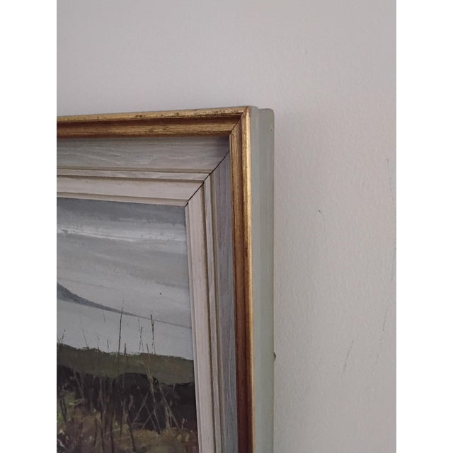 Mid-Century Modern Jim Nicholson, Rhum from Eigg, 1970s, Oil on Board For Sale - Image 3 of 6