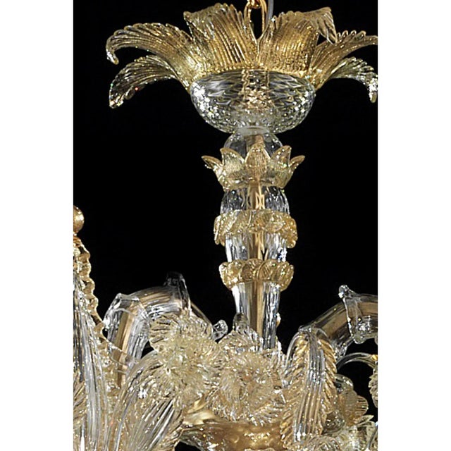 Early 21st Century Venetian Cà Rezzonico Gold Murano Glass Chandelier by Simoeng For Sale - Image 5 of 9