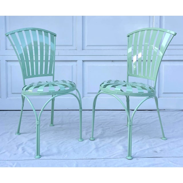 1930s Pair of Francois Carre French Art Deco Sunburst Chairs For Sale - Image 13 of 13