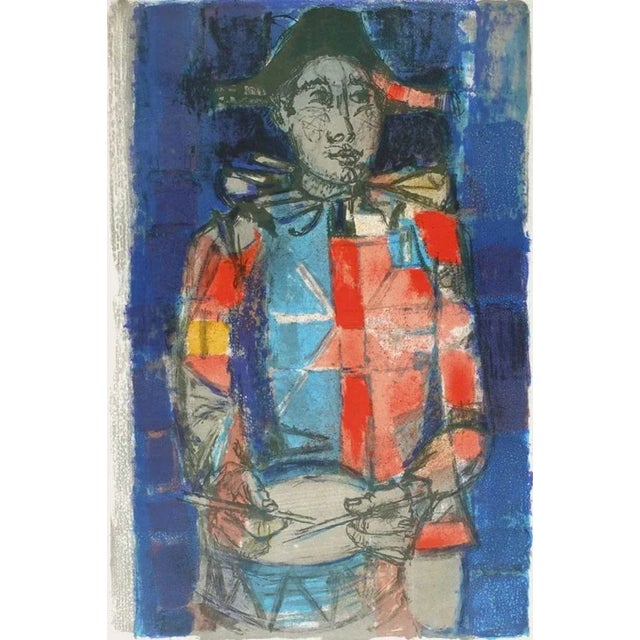 Paul GUIRAMAND L'ARLEQUIN 1956 original lithograph poster on matt poster paper unsigned and not numbered 29.9 x 20.5 in...