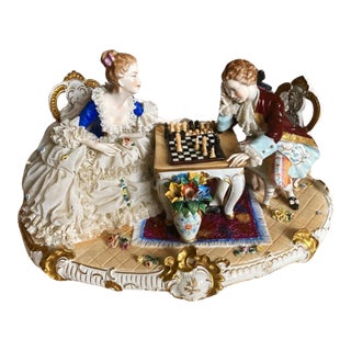 Late 19th Century Porcelain Figurines by Unterweissbach For Sale