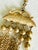 Vintage 1970s Gold Tone Multi-Strand Tassel Bib Necklace, Etruscan Revival Style For Sale - Image 13 of 16