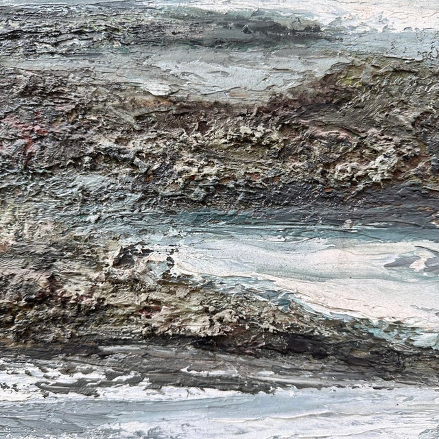 Ronald, Beach at Dusk, 1980s, Oil Painting on Canvas, Framed For Sale - Image 13 of 18