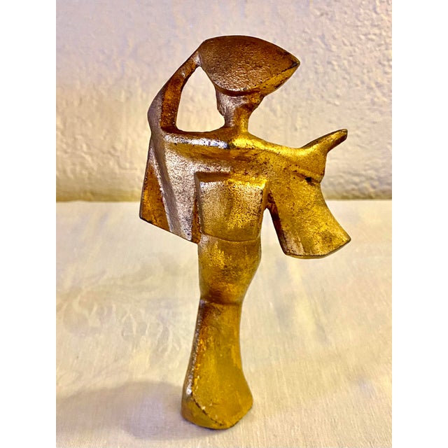 Mid-Century Modern Vintage Set of 3 Japanese Women Dancers For Sale - Image 3 of 10