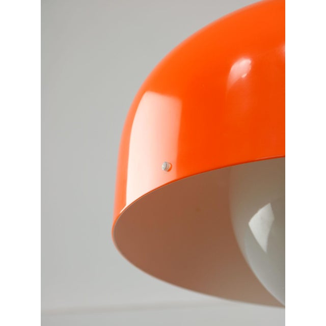 Big Space Age Pendant in in Orange from Guzzini, 1970s For Sale - Image 10 of 18