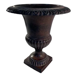 Late 20th Century Metal Jardiniere or Urn on Pedestal