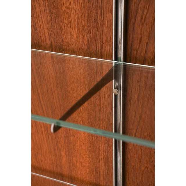 Scandinavian Modern Cabinet in Glass, Teak and Beech attributed to Carl-Axel Acking, 1950s For Sale - Image 6 of 10