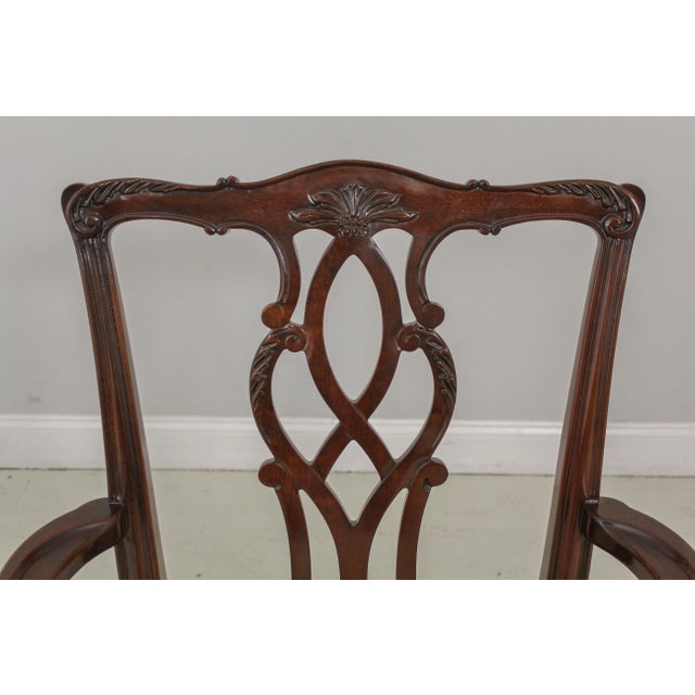 1990s Set of 8 Kindel Ball & Claw Mahogany Dining Room Chairs For Sale - Image 5 of 13
