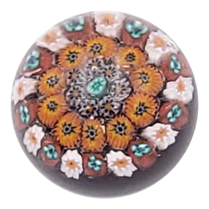 Vintage Paperweight in the Millefiori Pattern, England