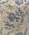 Custom-tailored botanical linen 20” feather/down pillows. Ivory background featuring exuberant blue and green flowers and...