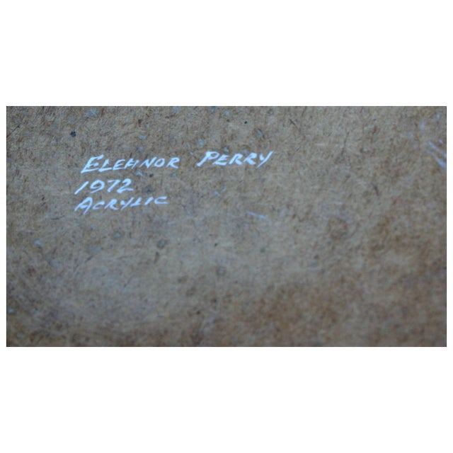 1970s Botanical Abstract, Vintage 1970s Modern Floral by Eleanor Perry For Sale - Image 5 of 5