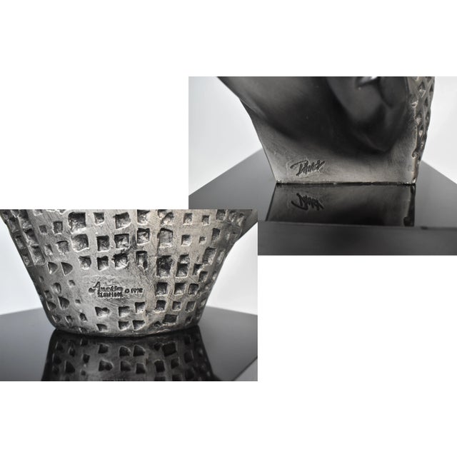 1990s Alexander Danel Austin Productions "Collar" Woman Bust Sculpture For Sale - Image 11 of 13