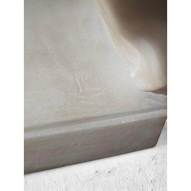 European Artist, Bust of Marie Antoinette, 1870, Marble For Sale - Image 10 of 14