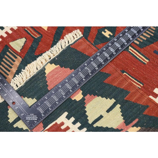 Late 20th Century Vintage Persian Shiraz Kilim Rug - 03'00 X 04'01 For Sale - Image 5 of 9