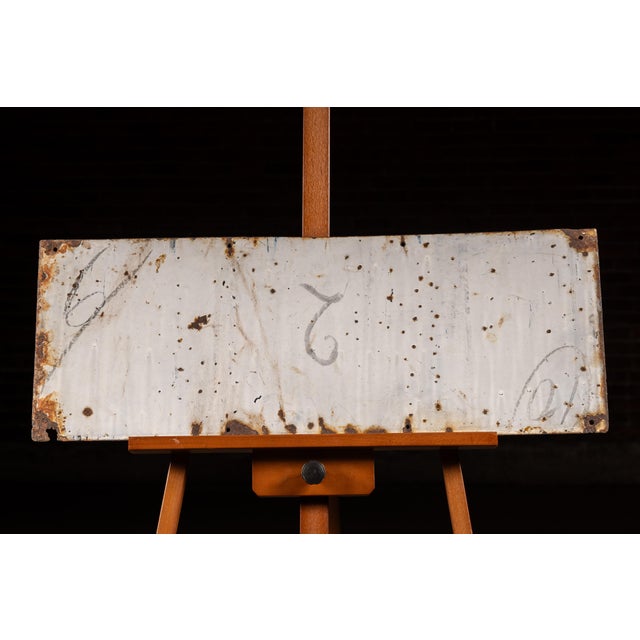1920s Antique Lee "Union-Alls" SSP Advertising Sign For Sale - Image 5 of 6