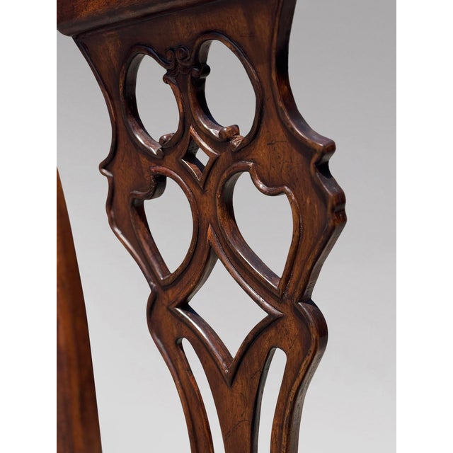 Edwardian Chippendale Mahogany Dining Chairs, 1910, Set of 6 For Sale - Image 11 of 13