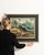 Mid 20th Century Belgium Charcoal Canvas Painting For Sale - Image 12 of 15