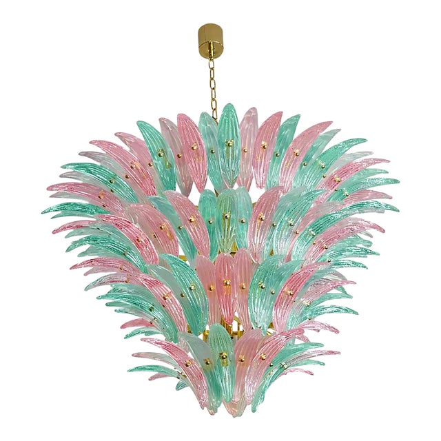 Modern Sputnik Chandelier – Murano Glass “Palmetta,” Vibrant Italian Multicolor For Sale