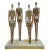 Vintage Gold Couples Figural Brutalist Sculpture For Sale In San Diego - Image 6 of 8