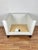 Kelly Hoppen for Century Furniture White Leather Club Chair For Sale - Image 9 of 12