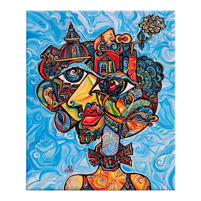 Alexander Arshansky, "Justice" Abstract/Cubist Piece For Sale