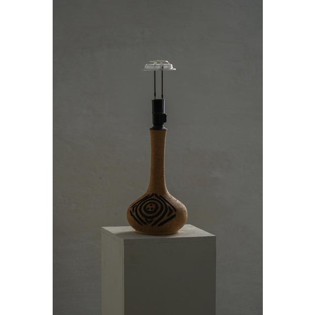 Mid-Century Danish Brutalist Stoneware Table Lamp, 1960s-1970s For Sale - Image 11 of 15