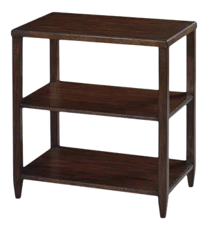 Classic Mahogany Finish 3-Tier Side Table