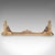 This is an antique adjustable fireplace fender. An English, brass extending fire kerb, dating to the late Victorian...