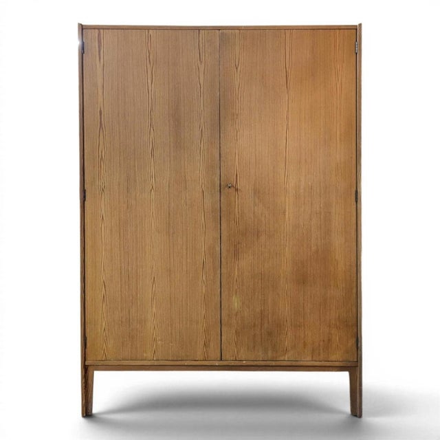 Brown Reconstruction Modernist Pine Wardrobe For Sale - Image 8 of 8